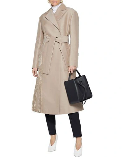 Shop Proenza Schouler Overcoats In Light Brown