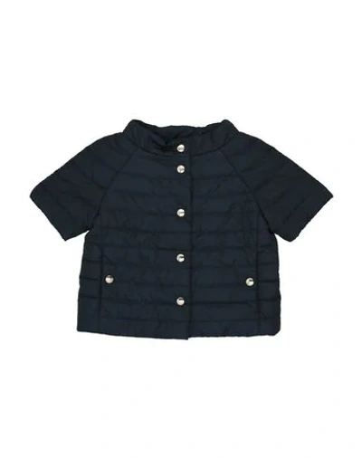 Shop Herno Synthetic Down Jackets In Dark Blue
