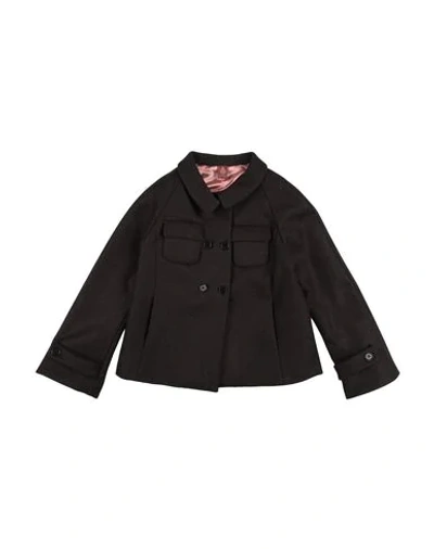 Shop Dondup Coats In Dark Brown