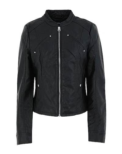 Shop Vero Moda Biker Jacket In Black