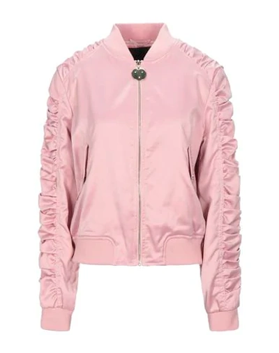 Shop Guess Jackets In Pastel Pink