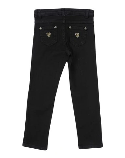 Twinset Toddler Girl Jeans Black Size 6 Cotton, Elastane In Black