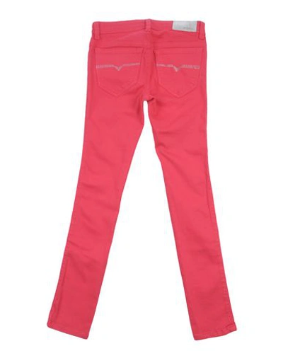 Shop Diesel Denim Pants In Coral