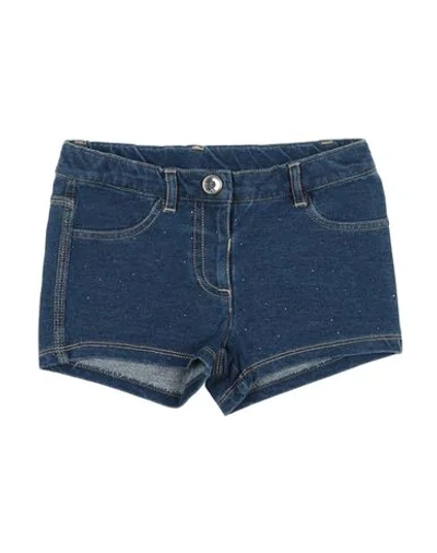 Shop Monnalisa Denim Shorts In Blue