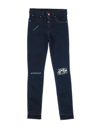 Shop Frankie Morello Denim Pants In Blue