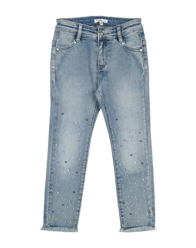 Shop Twinset Denim Pants In Blue