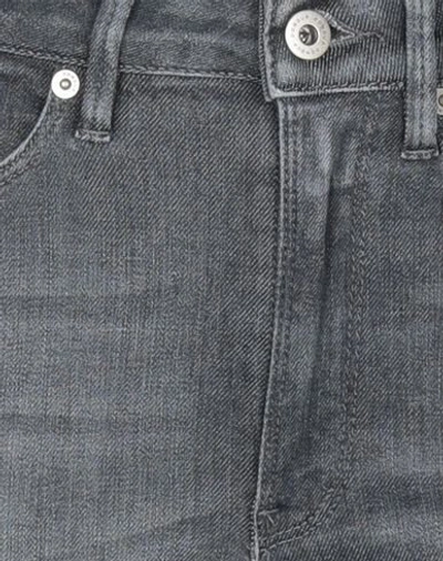 Shop Dondup Woman Denim Pants Grey Size 25 Cotton, Elastomultiester, Elastane