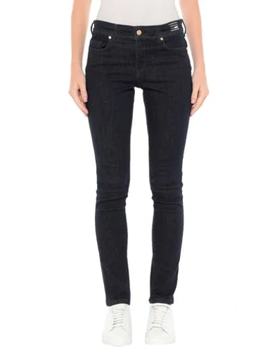 Shop Versace Jeans Couture Denim Pants In Blue