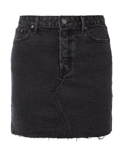 Shop Grlfrnd Denim Skirts In Black