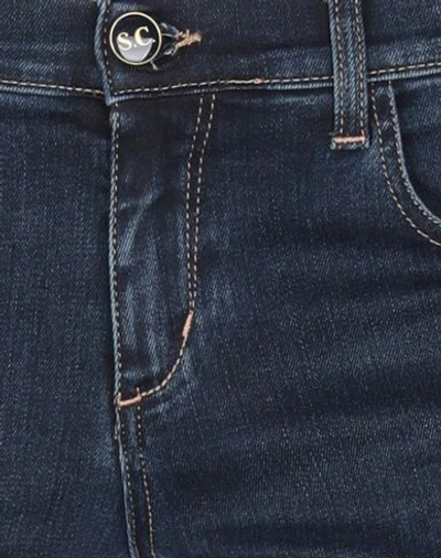 Shop Semicouture Denim Pants In Blue