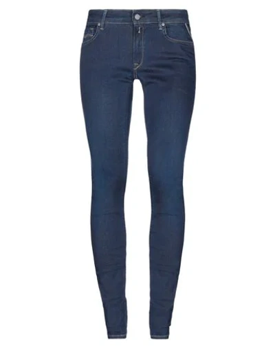 Shop Replay Denim Pants In Blue