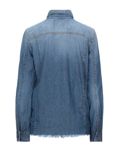 Shop Pinko Denim Shirts In Blue