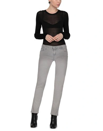 Shop Trussardi Jeans Woman Denim Pants Grey Size 30 Cotton, Elastane