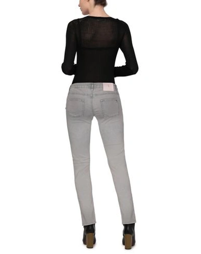 Shop Trussardi Jeans Woman Denim Pants Grey Size 30 Cotton, Elastane