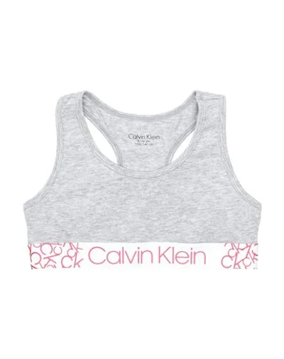 Shop Calvin Klein Underwear Bras In Light Grey