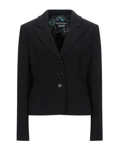 Shop Boutique Moschino Suit Jackets In Black