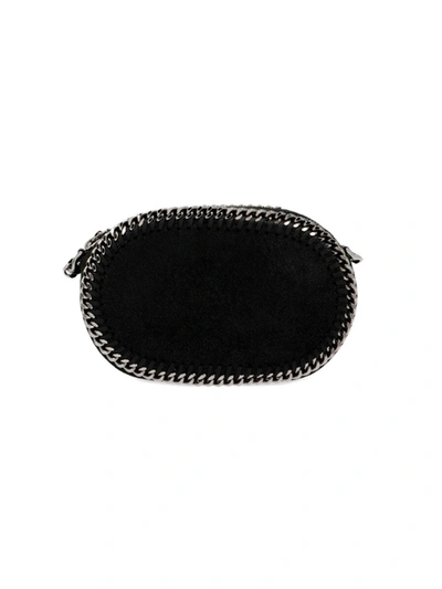 Shop Stella Mccartney Falabella Black Faux Leather Shoulder Bag