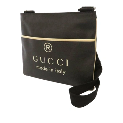 Shop Gucci Logo Crossbody Bag In Black