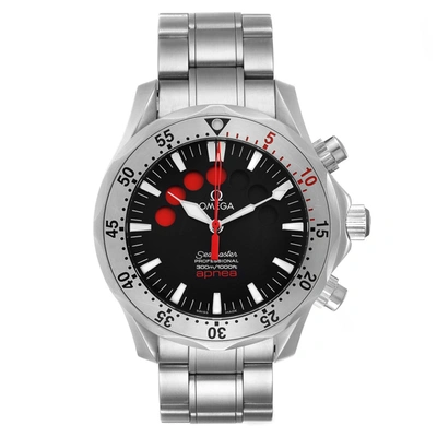 Shop Omega Seamaster Apnea Jacques Mayol Black Dial Mens Watch 2595.50.00 In Not Applicable