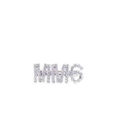 Shop Mm6 Maison Margiela Hairs In Silver Silicone