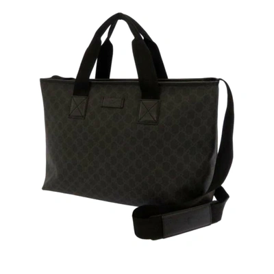 Shop Gucci Gg Supreme Business Bag In Black