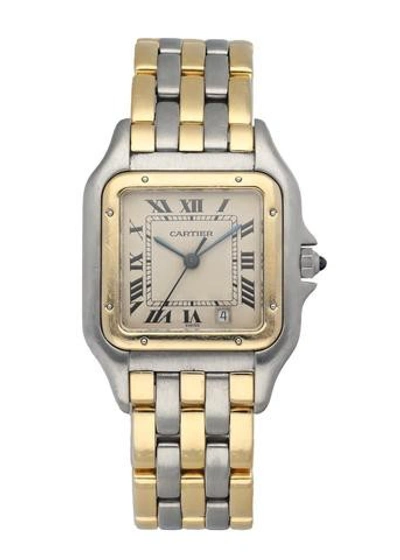 Shop Cartier Panthere 187949 Three Row Midsize Watch In Not Applicable