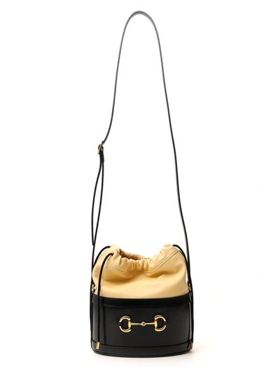 Shop Gucci Morsetto Black Leather Shoulder Bag