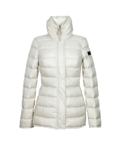 Shop Peuterey Flagstaff Down Jacket In Ice Color Nylon In White