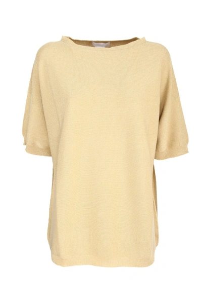 Shop Fabiana Filippi Gold Cotton Sweater In Yellow