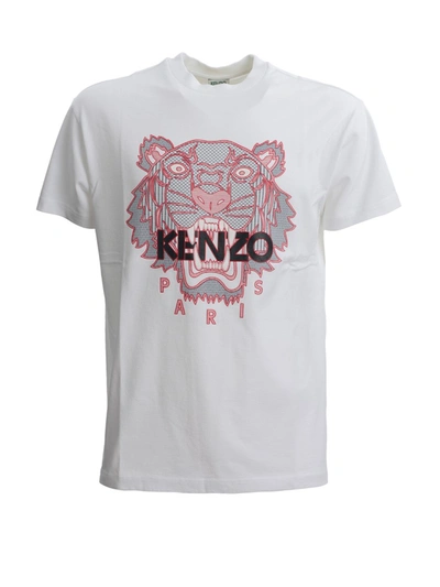 Shop Kenzo White Cotton T-shirt