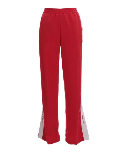 Shop Ermanno Scervino Red Polyester Pants