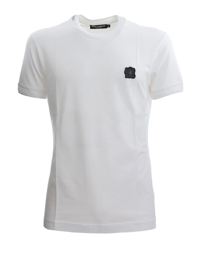 Shop Dolce & Gabbana White Cotton T-shirt