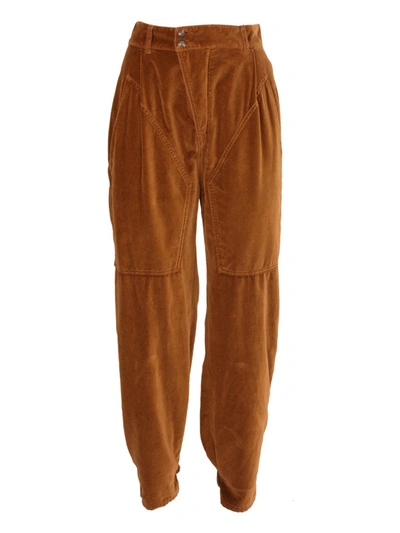 Shop Etro Brown Cotton Pants