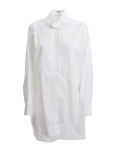 Shop Loewe White Cotton Shirt