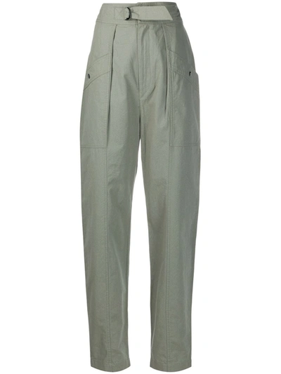 Shop Isabel Marant Étoile Grey Cotton Pants