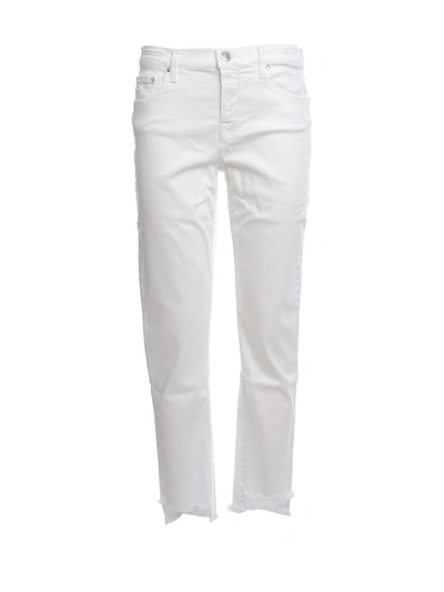 Shop Jacob Cohen White Cotton Jeans