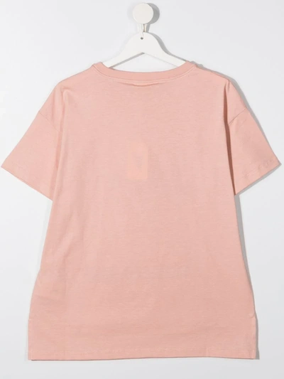 Shop Fendi T-shirt Mit Zeichnungs-print In Pink