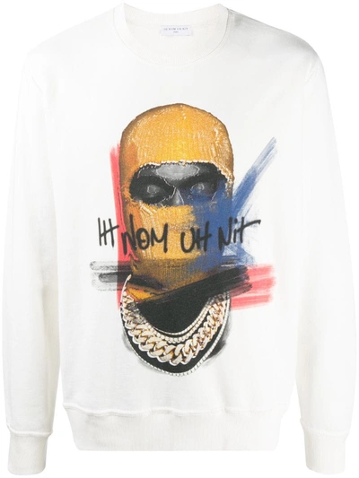 Shop Ih Nom Uh Nit Logo Print Sweatshirt In Neutrals