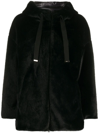 Shop Herno Ecofur Jacket In Black
