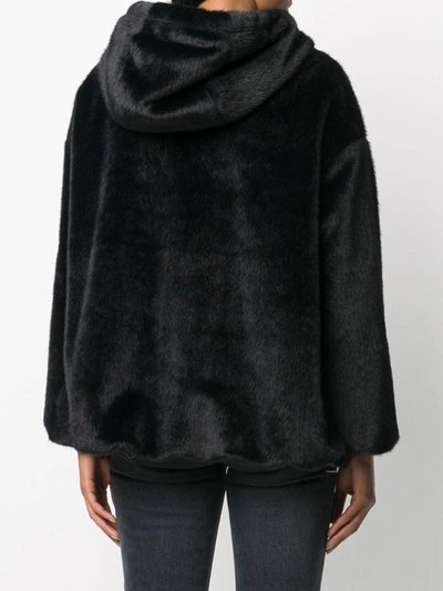 Shop Herno Ecofur Jacket In Black