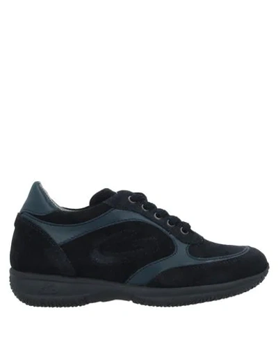 Shop Alberto Guardiani Sneakers In Dark Blue