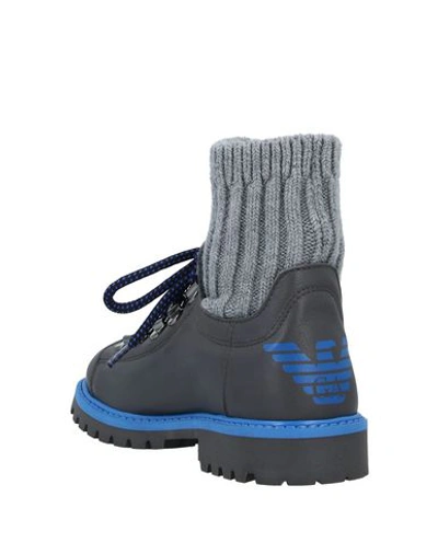 Shop Emporio Armani Ankle Boots In Lead