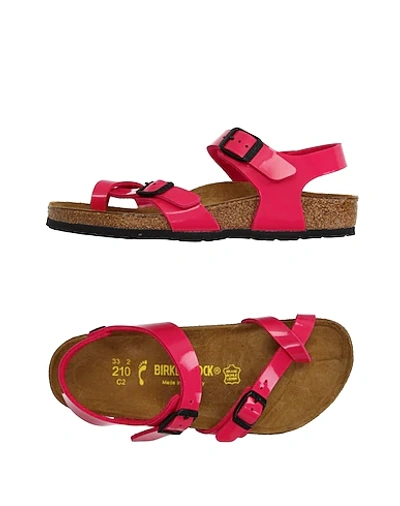 Shop Birkenstock Toe Strap Sandals In Fuchsia