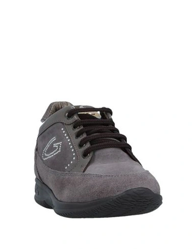 Shop Alberto Guardiani Sneakers In Dove Grey