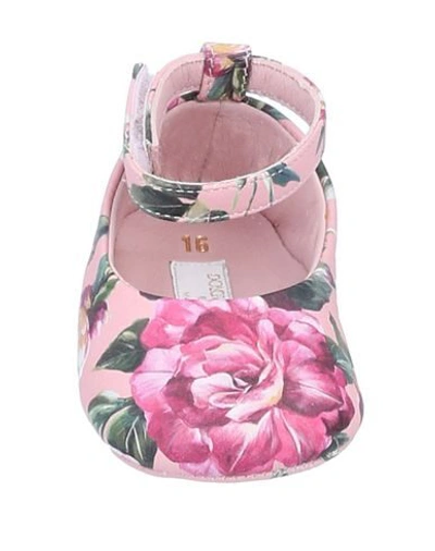 Shop Dolce & Gabbana Newborn Shoes In Pink