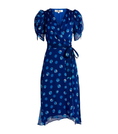 Shop Diane Von Furstenberg Dvf  Kimora Printed Wrap Dress