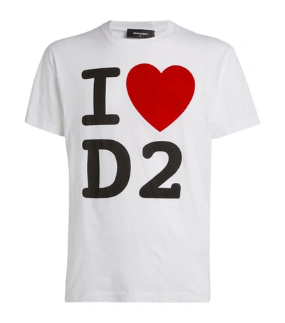 Shop Dsquared2 I Heart D2 T-shirt