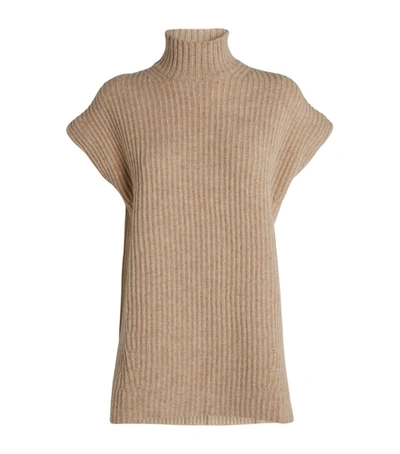 Shop Ganni Short-sleeved Rollneck Sweater
