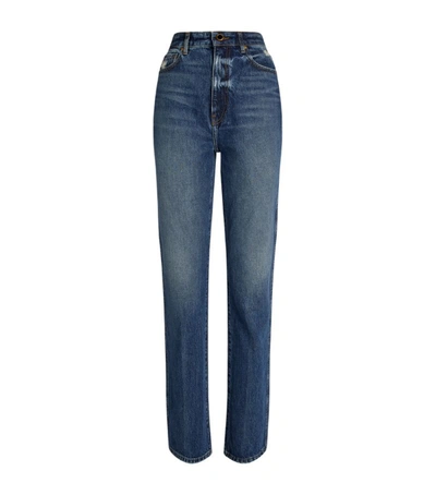 Shop Khaite High-rise Danielle Jeans
