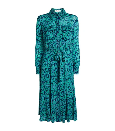 Shop Diane Von Furstenberg Dvf  Floral Andi Shirt Dress